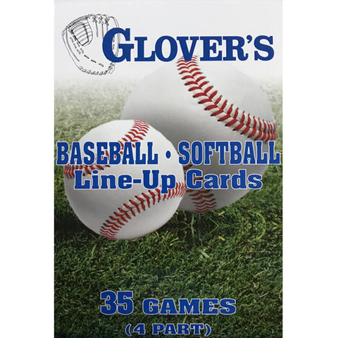 Glover's Baseball/Softball Line-Up Cards (BB-103)