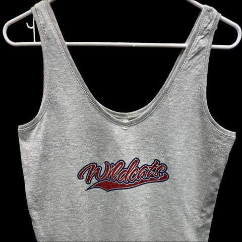NEW! Wildcats Ladies Glitter Tank Top
