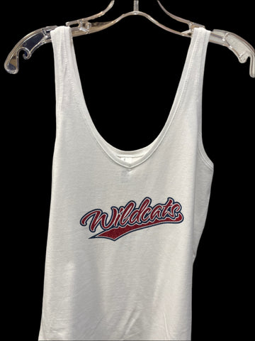NEW! Wildcats Ladies Glitter Tank Top