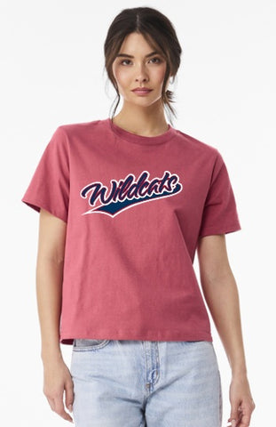 NEW! Wildcats Ladies Boxy Tee