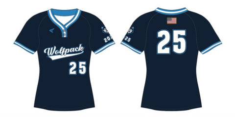 Watson Wolfpack Custom Navy 2-Button Jersey (14U/16U/18U)