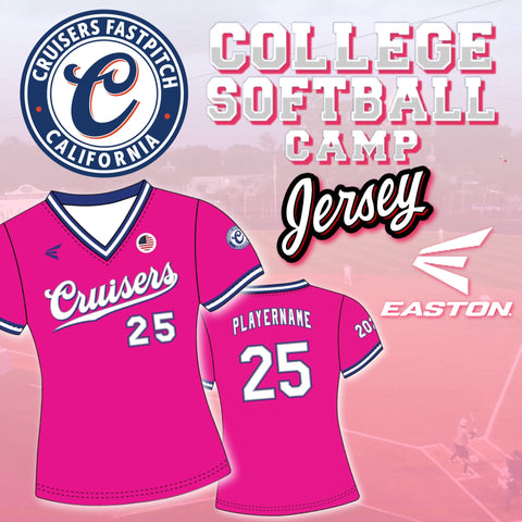 Cruisers Fastpitch California Custom Hot Pink Camp Jersey