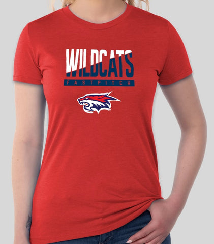 Wildcats Ladies Alternate Tri-Blend Shirt (CLOSEOUT)