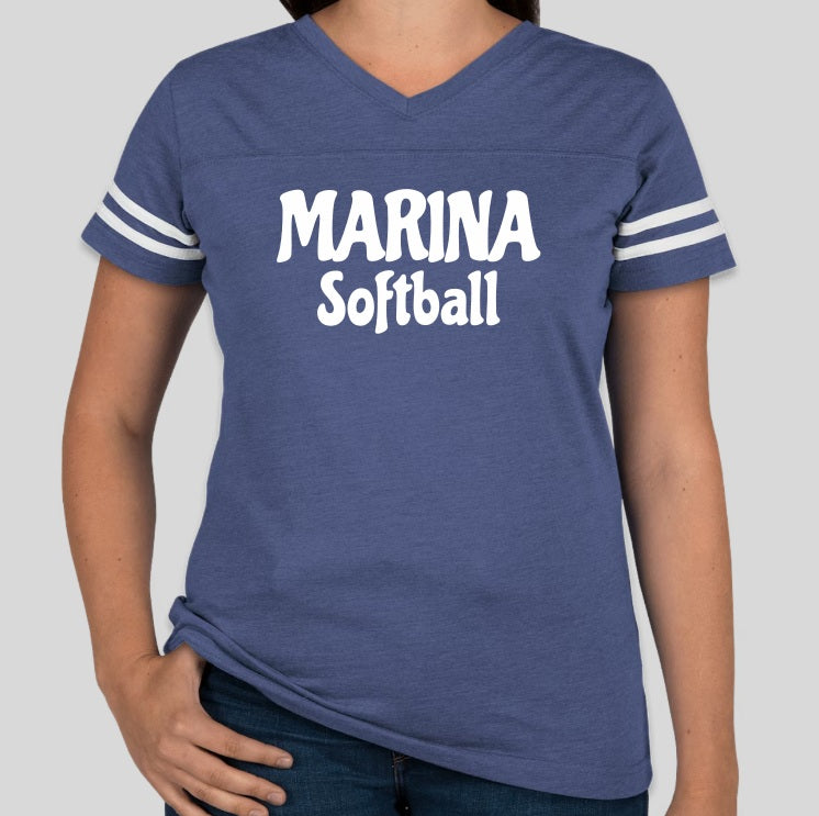 NEW! Marina Vikings Softball Ladies V-Neck