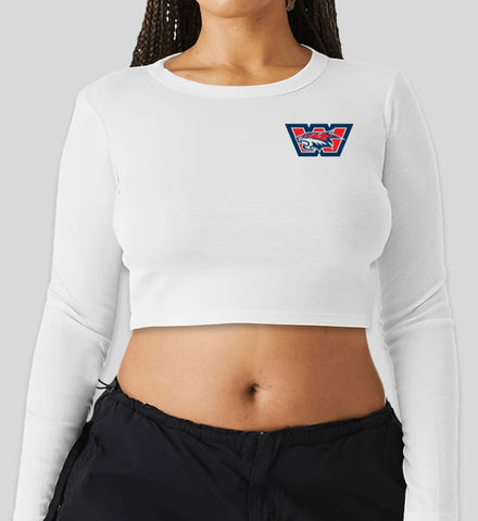 NEW! Wildcats Ladies Long Sleeve Crop Shirt