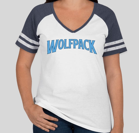 Watson Wolfpack Ladies V-Neck Tee
