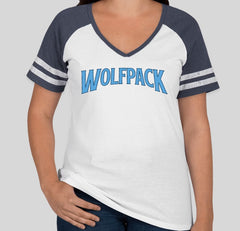 Watson Wolfpack Ladies V-Neck Tee