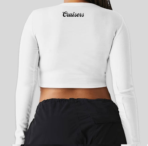 NEW! Cruisers Ladies Long Sleeve Crop Shirt