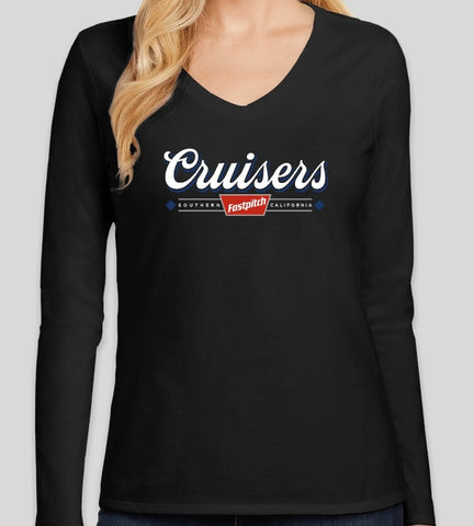 Cruisers So Cal Women's V-Neck Long Sleeve Shirt