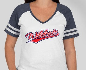 Wildcats Ladies V-Neck Shirt